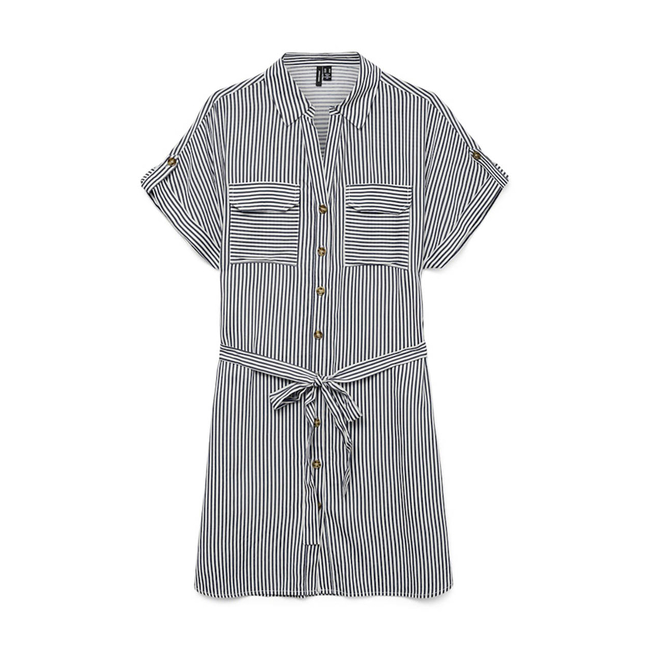 Product VERO MODA VMBUMPY SS SHORT SHIRT DRESS WVN GA NOOS base image