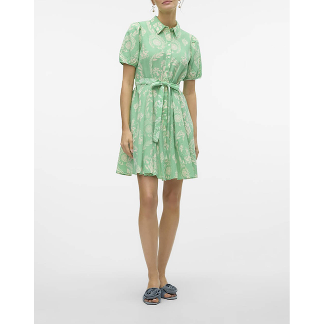 Product VERO MODA VMDICTHE 2/4 SHORT VOLUME DRESS WVN GA base image