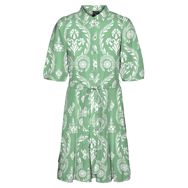 Product VERO MODA VMDICTHE 2/4 SHORT VOLUME DRESS WVN GA base image