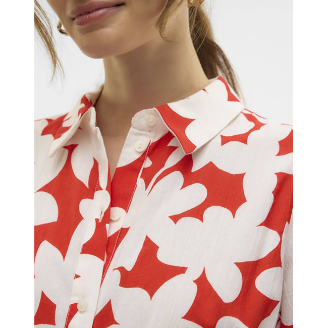 Product VERO MODA VMDICTHE 2/4 SHORT VOLUME DRESS WVN GA base image