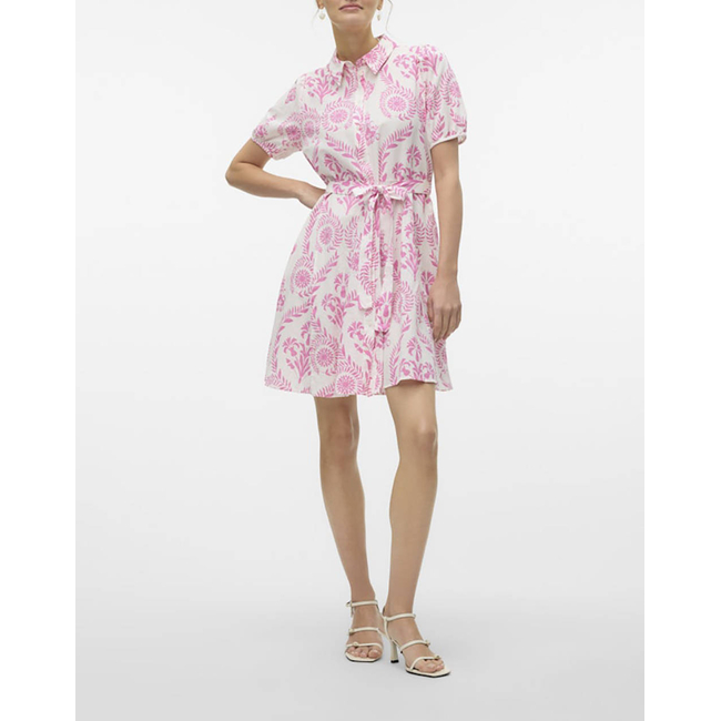 Product VERO MODA VMDICTHE 2/4 SHORT VOLUME DRESS WVN GA base image