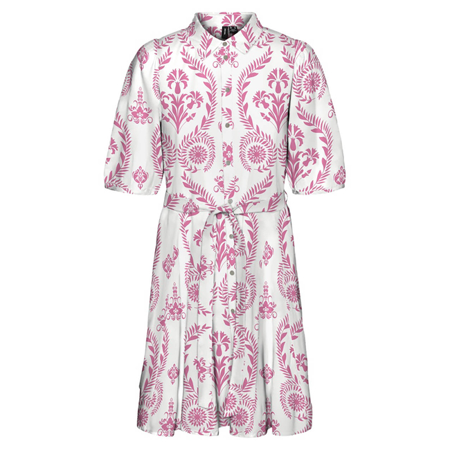 Product VERO MODA VMDICTHE 2/4 SHORT VOLUME DRESS WVN GA base image