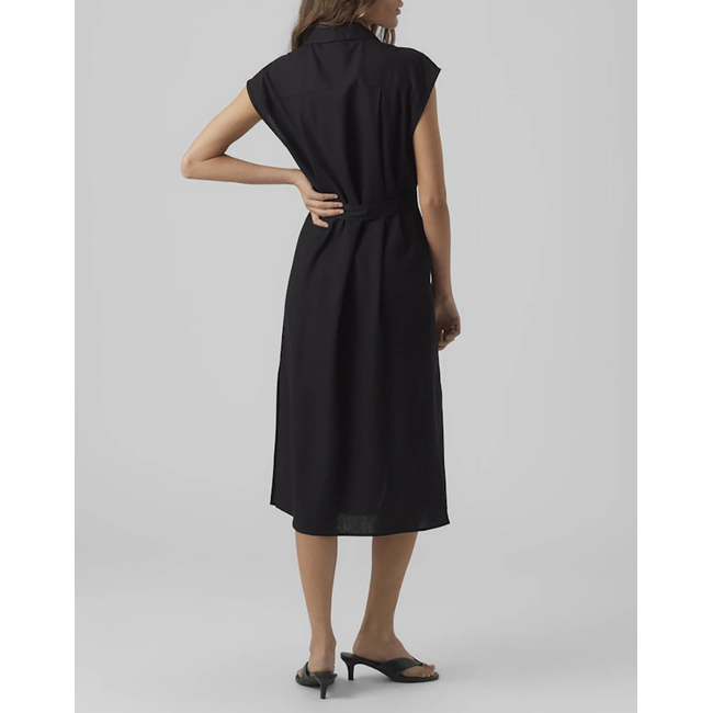 Product VERO MODA VMMYMILO SL CALF SHIRT DRESS WVN GA base image