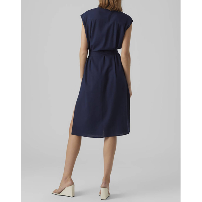 Product VERO MODA VMMYMILO SL CALF SHIRT DRESS WVN GA base image