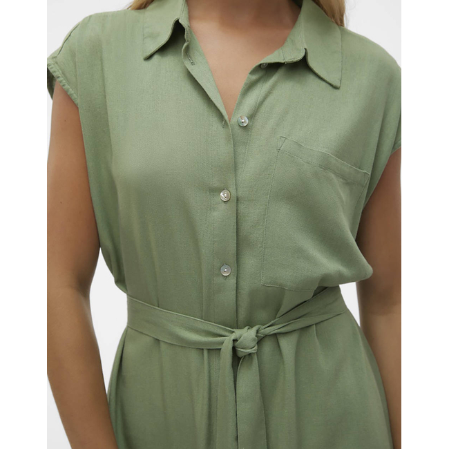 Product VERO MODA VMMYMILO SL CALF SHIRT DRESS WVN GA base image