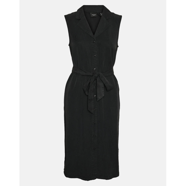 Product VERO MODA VMBREE SL BLK SHIRT TENCEL DRESS GA base image