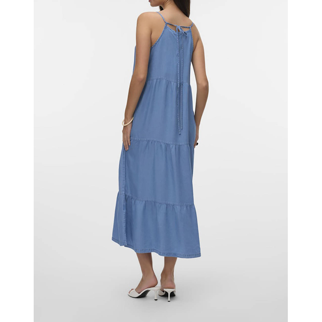 Product VERO MODA VMFLEUR SL 7/8 LAYER TENCEL DRESS GA base image