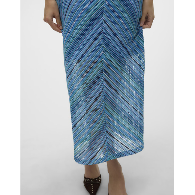 Product VERO MODA VMDEMI STRIPE 78 SINGLET DRESS JRS GA VO base image
