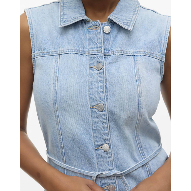 Product VERO MODA VMNENYA SL 7/8 DENIM VEST DRESS SI321 base image