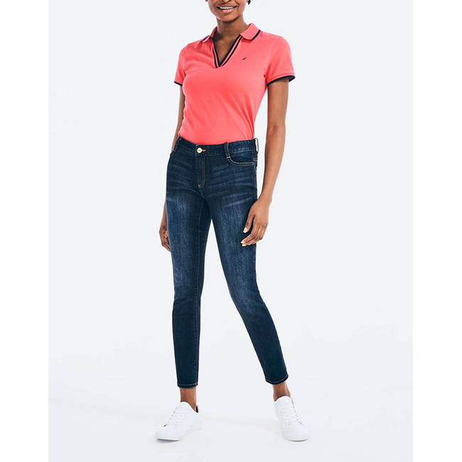 Product NAUTICA ΜΠΛΟΥΖΑ POLO ΚΜ S/S TIPPED SPLIT NECK OCEAN POLO base image