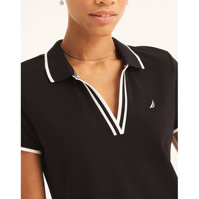 Product NAUTICA ΦΟΡΕΜΑ S/S TIPPED KNIT OCEAN POLO DRESS base image