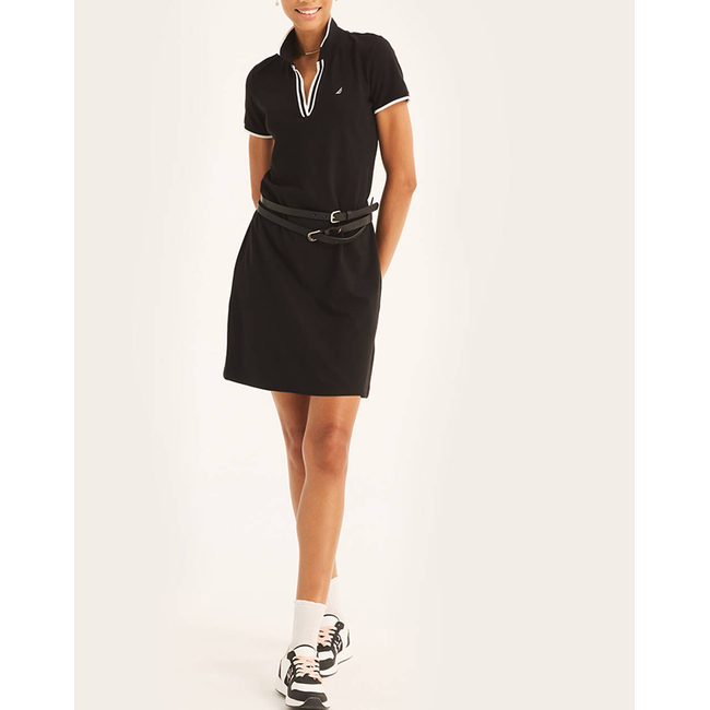 Product NAUTICA ΦΟΡΕΜΑ S/S TIPPED KNIT OCEAN POLO DRESS base image