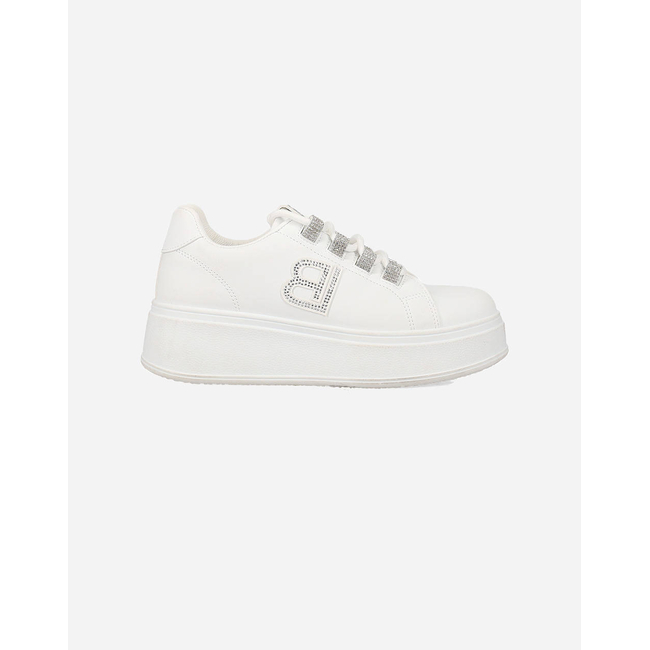 Product LAURA BIAGIOTTI 8932 ΠΑΠ. CASUAL ΜΕ ΚΟΡΔΟΝΙΑ ΣΤΡΑΣ  WHITE base image