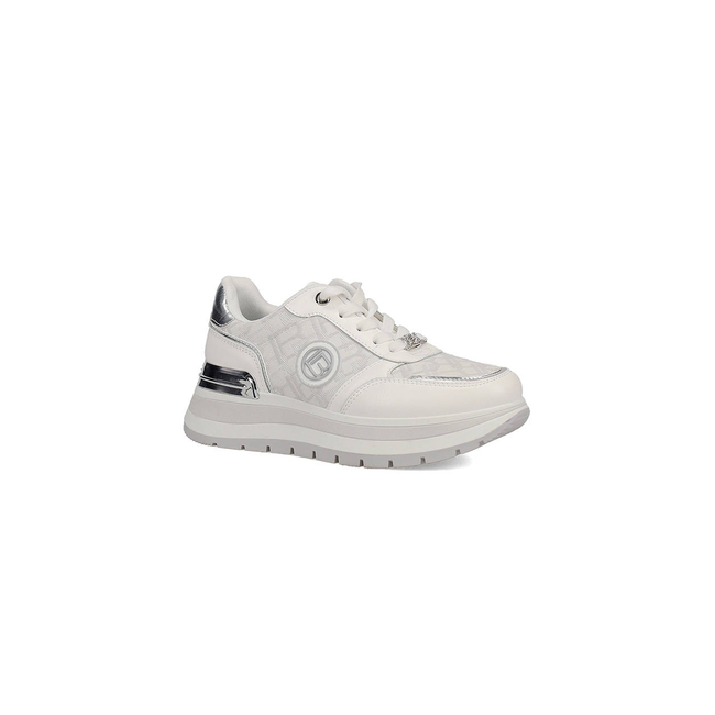 Product LAURA BIAGIOTTI 8917 ΠΑΠ. CASUAL LOGO ΜΕ ΚΟΡΔΟΝΙΑ WHITE base image