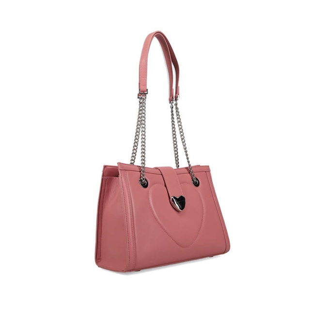 Product LOVE TO LOVE by GAI LTL5297 ΤΣΑΝΤΑ ΩΜΟΥ ΚΑΡΔΙΑ ΜΕ ΑΛΥΣΙΔΑ NUDE (Διαστάσεις: 28 x 19.5 x 9.5εκ.) base image