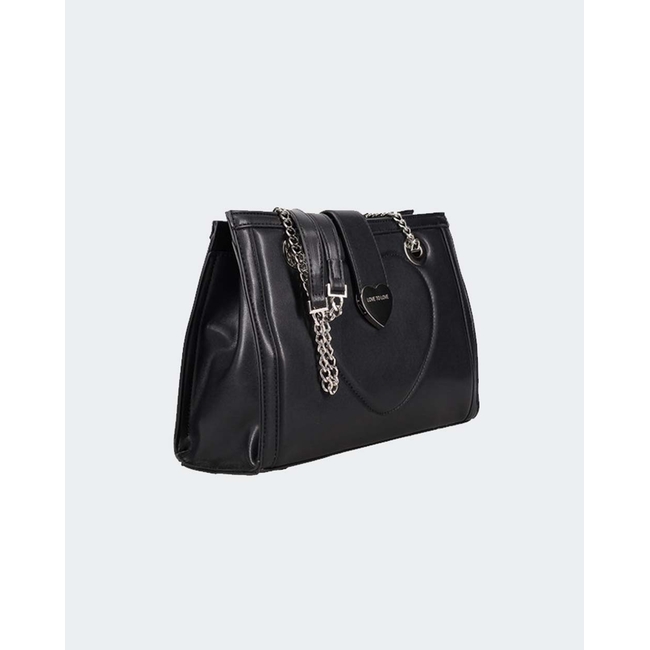 Product LOVE TO LOVE by GAI LTL5297 ΤΣΑΝΤΑ ΩΜΟΥ ΚΑΡΔΙΑ ΜΕ ΑΛΥΣΙΔΑ BLACK (Διαστάσεις: 28 x 19.5 x 9.5εκ.) base image