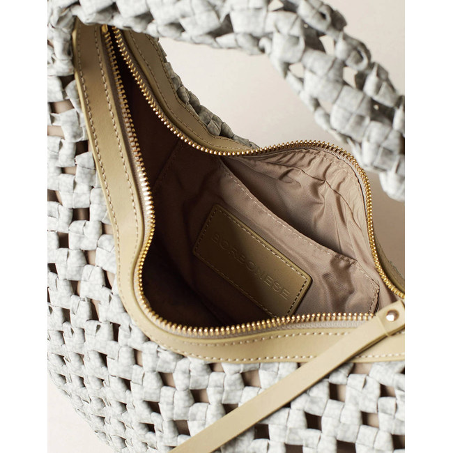 Product BORBONESE HOBO BAG LEATH  (Διαστάσεις: 24 χ 15 χ 10 εκ) base image