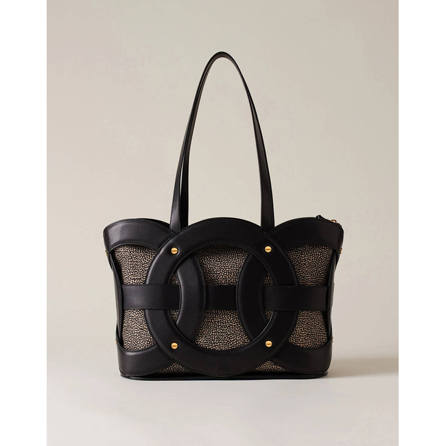 Product BORBONESE SHOP.BAG (Διαστάσεις: 35,5 χ 25 χ 16 εκ) base image