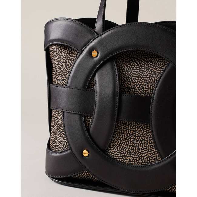 Product BORBONESE SHOP.BAG (Διαστάσεις: 35,5 χ 25 χ 16 εκ) base image