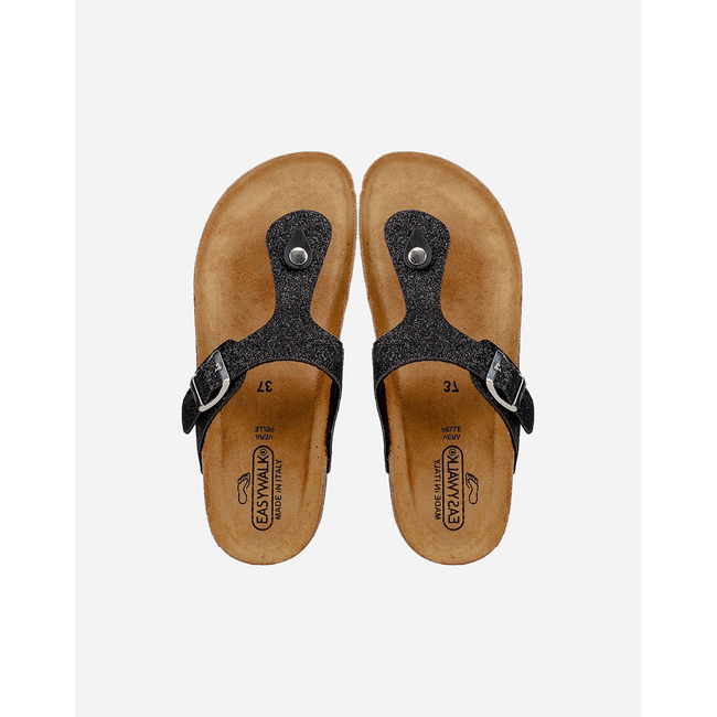 Product EASYWALK 335P2177S ΣΑΝΔ ΓΚΛΙΤΕΡ ΜΕ ΔΙΧΑΛΟ & ΑΓΚΡΑΦΑ BLACK base image
