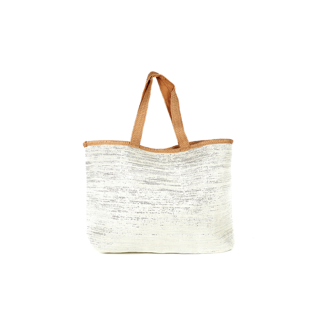 Product LES TROPEZIENNES PAN-TZ-01 BEACH BAG FABRIC WITH WHITE LETTERS base image