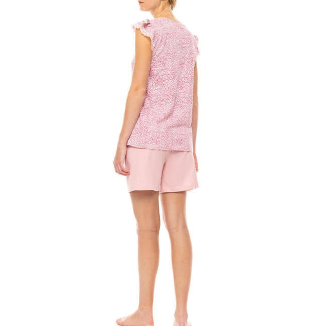 Product PINK LABEL PYJAMA SHORTS LEOPARD ROSE base image