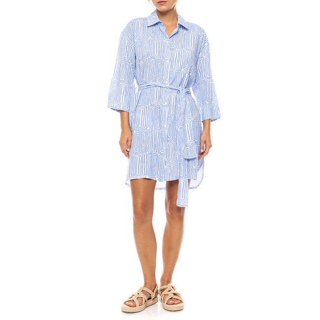 Product PINK LABEL BEACHWEAR ICE BLUE GEO base image