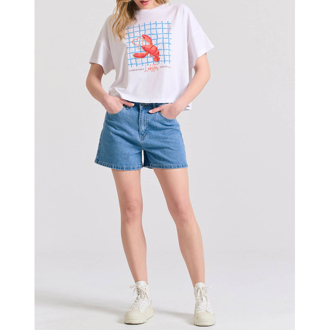 Product FUNKY BUDDHA Γυναικείο Τζην Σορτς base image