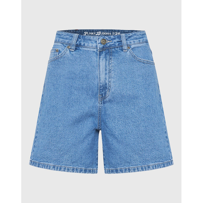 Product FUNKY BUDDHA Γυναικείο Τζην Σορτς base image