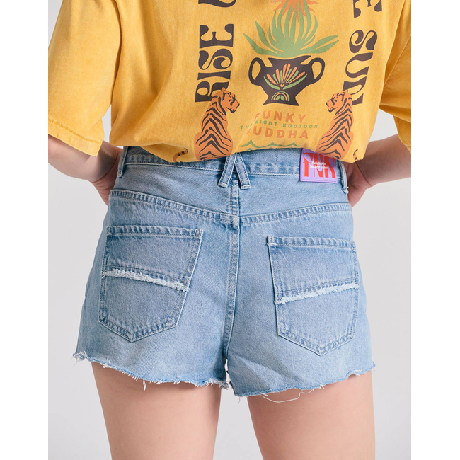 Product FUNKY BUDDHA Γυναικείο Τζην Σορτς base image