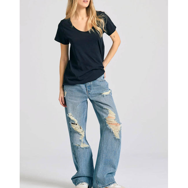 Product FUNKY BUDDHA Women's Basic Short Sleeve Blouse base image