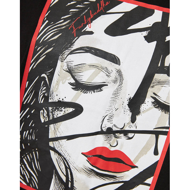 Product FUNKY BUDDHA Women's Short Sleeve T-Shirt With Print base image