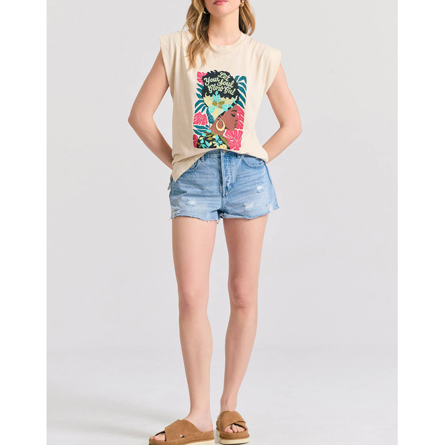 Product FUNKY BUDDHA Γυναικεία Μπλούζα Χωρίς Μανίκι Με Τύπωμα base image