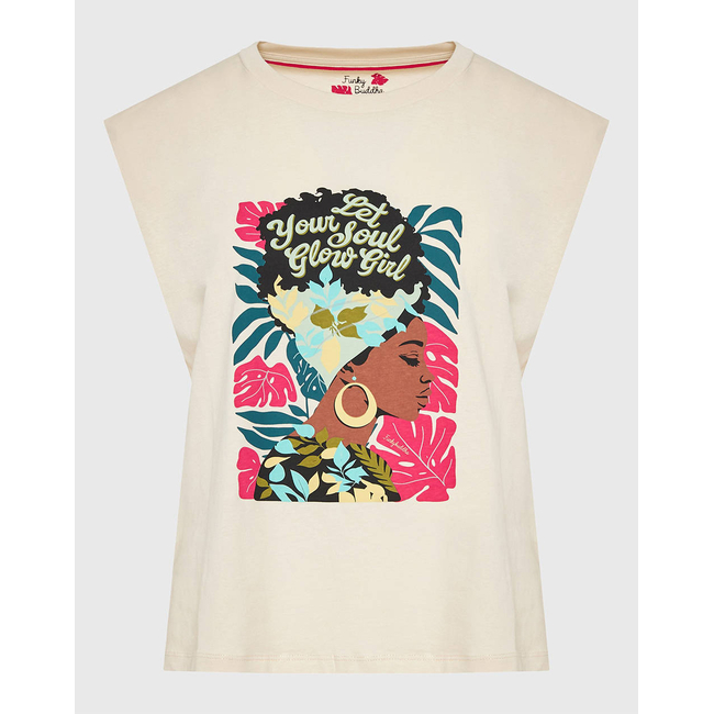 Product FUNKY BUDDHA Γυναικεία Μπλούζα Χωρίς Μανίκι Με Τύπωμα base image