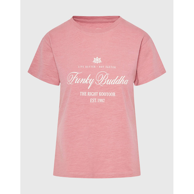 Product FUNKY BUDDHA Γυναικεία Μπλούζα Κοντό Μανίκι Με Τύπωμα base image
