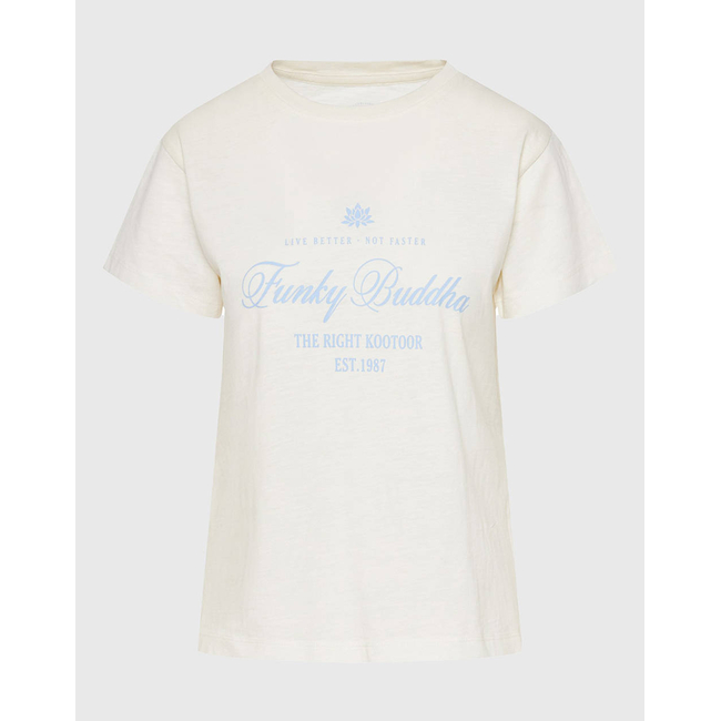 Product FUNKY BUDDHA Γυναικεία Μπλούζα Κοντό Μανίκι Με Τύπωμα base image