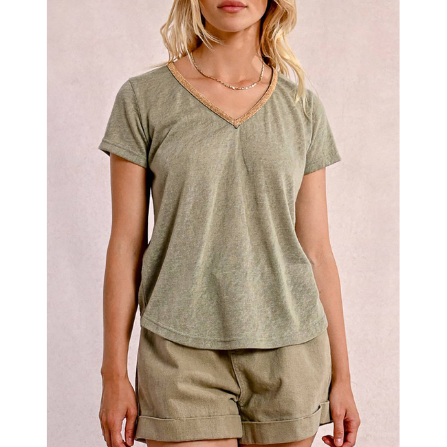 Product MOLLY BRACKEN LADIES KNITTED TEE base image