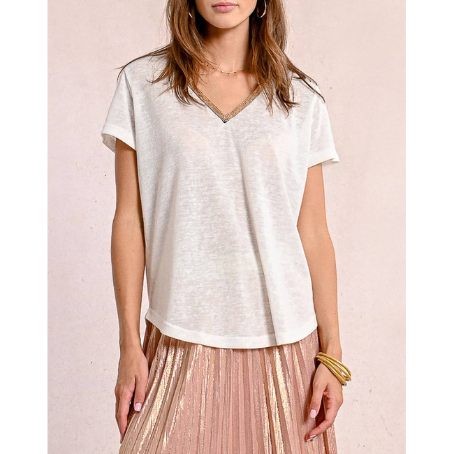 Product MOLLY BRACKEN LADIES KNITTED TEE base image
