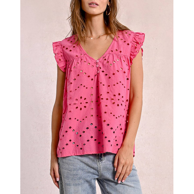 Product MOLLY BRACKEN LADIES WOVEN TOP base image