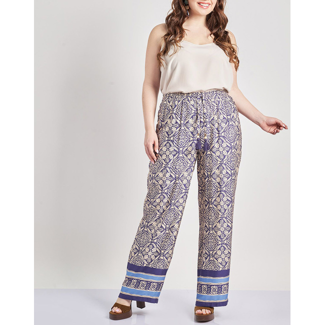 Product PARABITA Παντελόνι σατινέ λαχούρι boho base image