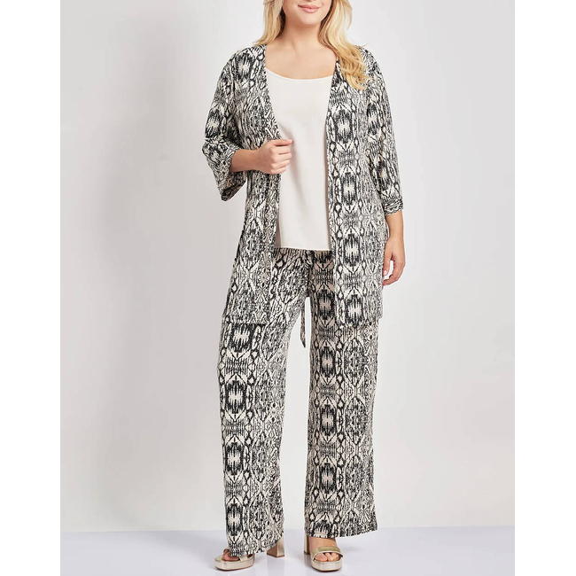 Product PARABITA Παντελόνι εμπριμέ boho μπατίκ σούπερ ζέρσεϊ base image