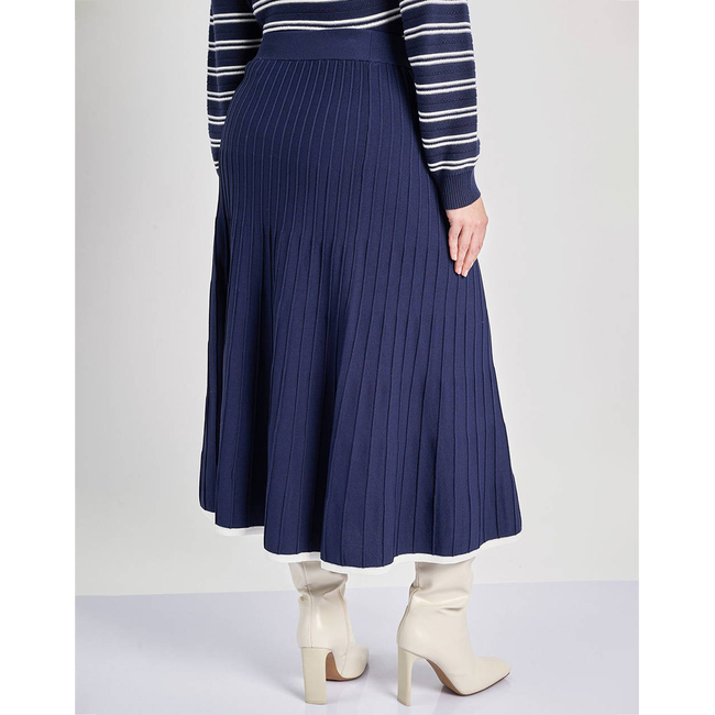 Product PARABITA Knitted pleated maxi skirt base image