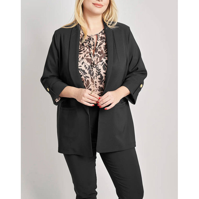 Product PARABITA Crepe jacket with rolled sleeves base image