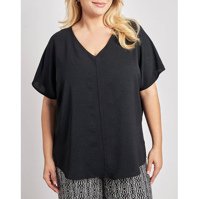 Product PARABITA Μπλούζα washed με V base image