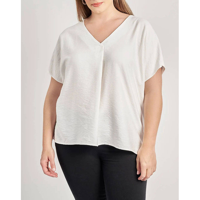 Product PARABITA Μπλούζα με κουφόπιετα όψη λινό base image