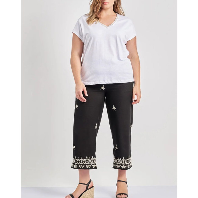 Product PARABITA Cotton blouse with lurex braid base image