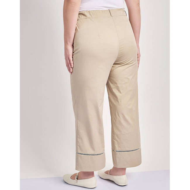 Product PARABITA Παντελόνι cropped καμπαρντίνα  με τρέσα base image
