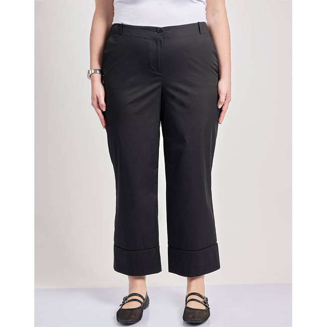 Product PARABITA Παντελόνι cropped καμπαρντίνα  με τρέσα base image