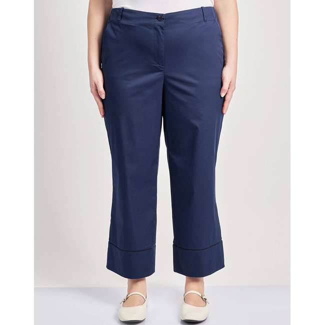 Product PARABITA Παντελόνι cropped καμπαρντίνα  με τρέσα base image