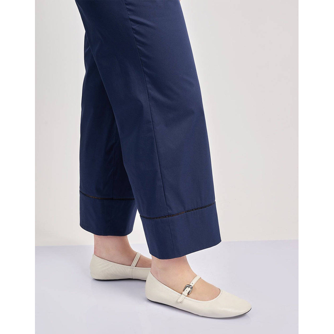 Product PARABITA Παντελόνι cropped καμπαρντίνα  με τρέσα base image